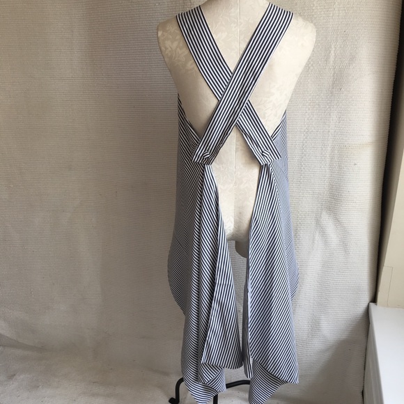 Convertible Open Back Striped Top with Tails - Picture 3 of 8